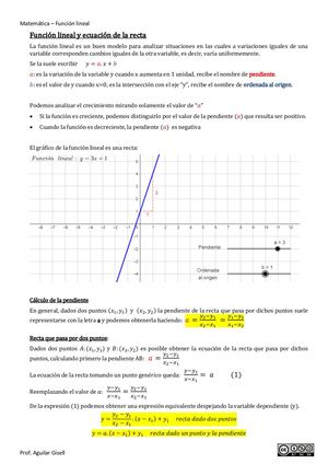 Teoría De Función Lineal