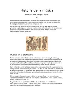 Historia De La Música