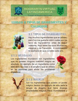 UNIDAD II POCIONES Actualizado