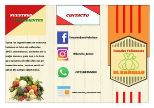 Folleto Tamales El Barullo