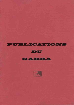 Editions du Gahra