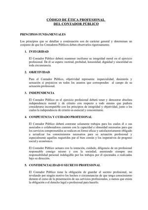 Código De ÉTica