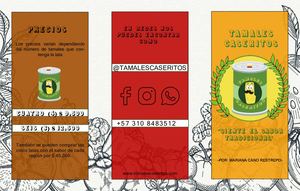 Tríptico Tamal (Tamales Sabrosito)