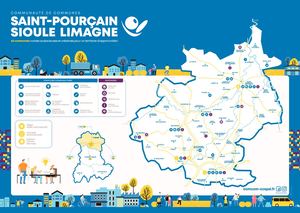 Carte du territoire - Communauté de communes Saint-Pourçain Sioule Limagne