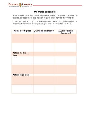 Actividad 11 - Mis Metas Personales