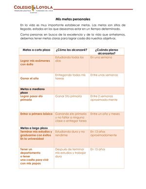 Actividad 11 - Mis Metas Personales