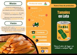 Triptico de Tamales de Todo en Latas