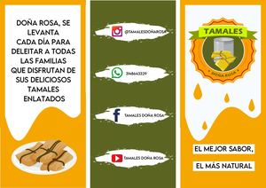 Tríptico Tamales Enlatados