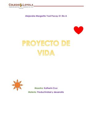 Proyecto De Vida Examen Final