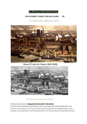2a Revolución Industrial Texto Obra De Arte