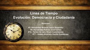 Línea De Tiempo Democracia Y Ciudadanía