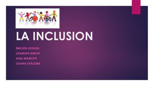 Diapositivas De Inclusion Cecar