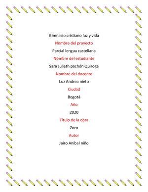 Presentaciones De Zoro