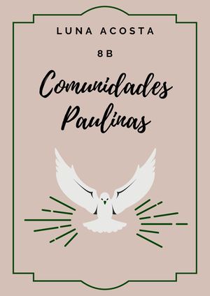 Comunidades Paulinas