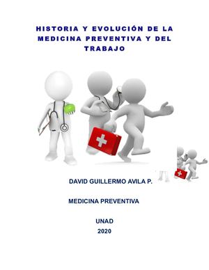 Historia Y Evolución De La Medicina Preventiva Y Del Trabajo
