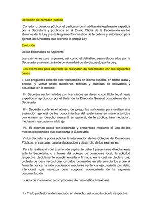 La correduría pública; sus instrumentos y sistema de operación