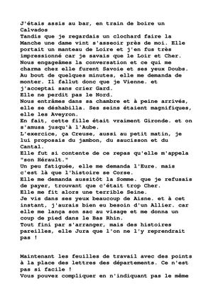 Jeu Des Departement En Texte