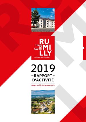 Rapport d'activité 2019 CC Rumilly Terre de Savoie