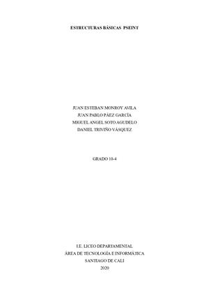Estructuras Básica Pseint