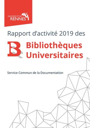 Rapport d'activité 2019 des BU de l'Université de Rennes 1