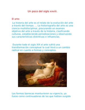 UN POCO DEL SIGLO XXVIII