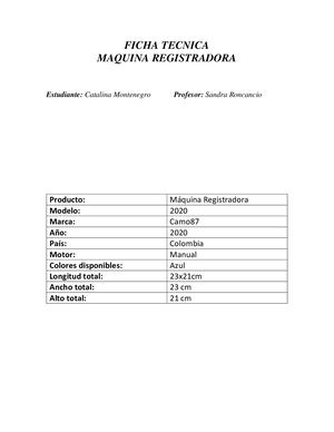 FICHA TECNICA PROYECTO