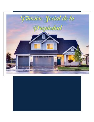 Funcion Social De La Propiedad