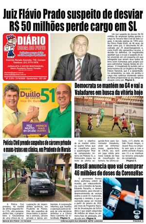 Jornal Diário Boca do Povo de quarta-feira dia 21 de outubro de 2020