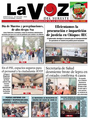 Diario La Voz del Sureste 21-10-2020