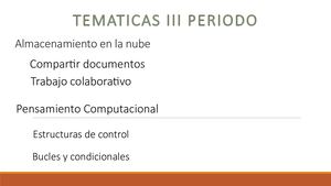 Programacion III Periodo Clase Nº2