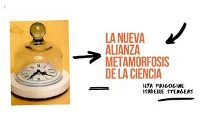 Prigogine - La nueva alianza
