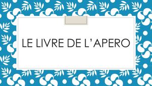 Le Livre De L’apero