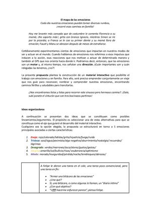 Mapa De Las Emociones