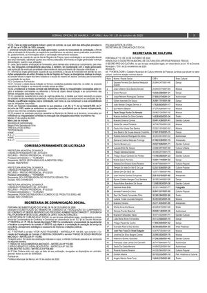 JOM 1096, Homologação dos Coletivos, Grupos, Associações e Produtoras de Maricá