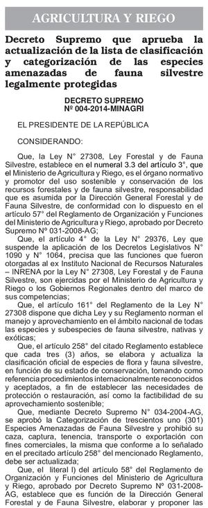 DS 004 2014- MINAGRI