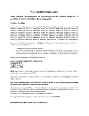 Regolamento So R Philips Sonicare 01 01 2019 31 12 2021