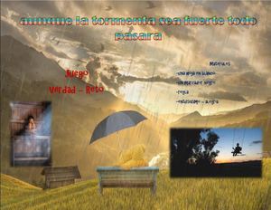 AUNQUE LA TORMENTA SEA FUERTE TODO PASARA