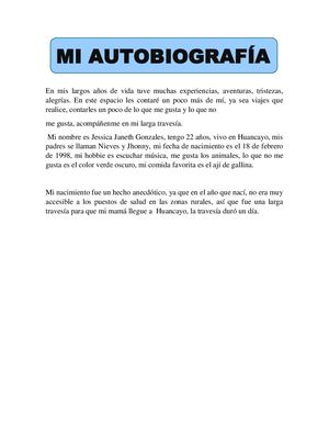 Mi Autobiografia
