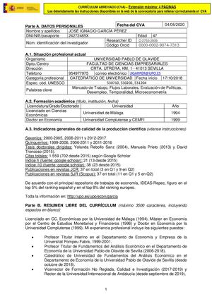 Curriculum Abreviado CVA JIGARPER 2020