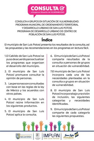 Lectura Fácil de Resultados de Consulta a Grupos en Situación de Vulnerabilidad