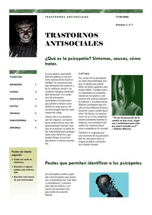 Enfermedades Mentales