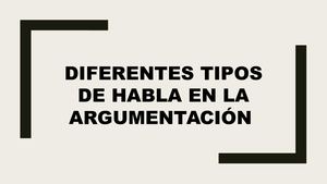 Tipos De Actos Del Habla