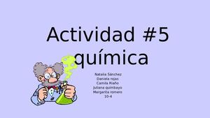 Actividad 4 Quimica en grupos