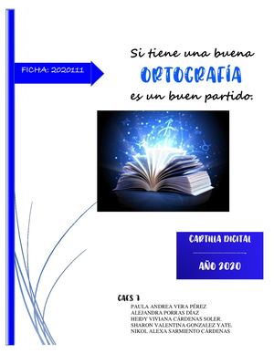 Cartilla De Ortografia