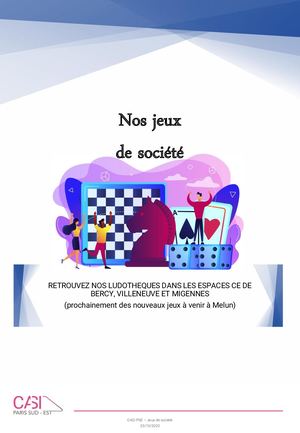 Presentation Jeux De Société CASIPSE