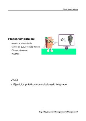 Oraciones Temporales