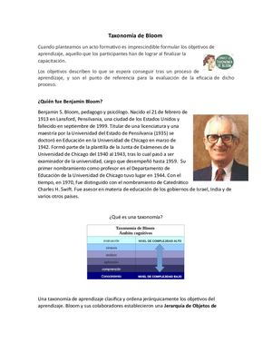 Taxonomía De Bloom