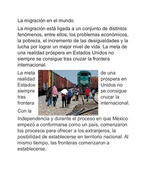 Migracion En El Mundo