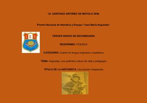 CONCURSO DE HISTORIETA