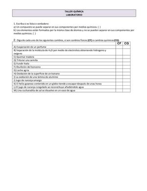 Taller Materia Y Energía Laboratorio